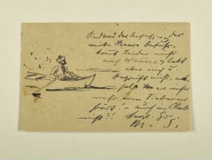 Sindbad der Seefahrer (Illustration auf einer Postkarte)