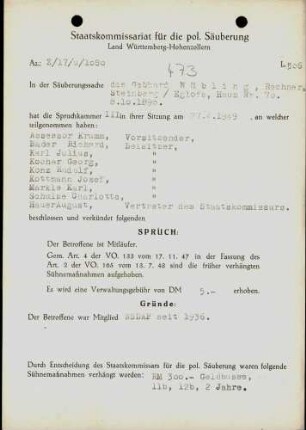 Nübling, Gebhard