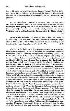Stickmustertücher aus dem Besitz des Altonaer Museums, Katalog bearb. von Gerhard Kaufmann : Hamburg, 1975