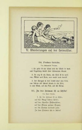 V. Wanderungen auf der Heimatflur