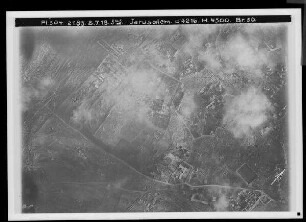C. Jerusalem, Teilbilder der Alt- und Neustadt (mehr oder weniger Vertikalaufnahmen) mit engem Gesichtsfeld: russische Kolonie, Jaffa-Straße, Birket Mamilla, Ratisbonne-Schule, wie 799 mit südöstlicher Fortsetzung bis zur Zitadelle, Birket es-Sultan, Bahnhof