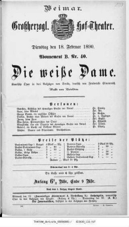 Die weiße Dame