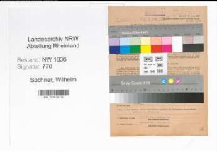 Entnazifizierung Wilhelm Sochner , geb. 08.08.1904 (Bergbauangestellter)