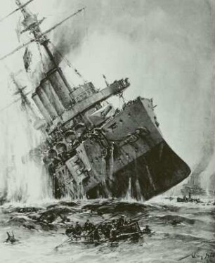 Panzerkreuzer Aboukir, Gemälde 1914