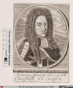 Bildnis Johann Georg IV., Kurfürst von Sachsen (reg. 1691-94)