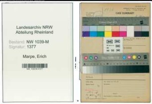 Entnazifizierung Erich Marpe , geb. 00.00.0000 (Polizist)