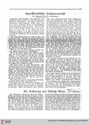N.F. 3.1923 S.125-126: Die Radierung und Albrecht Dürer
