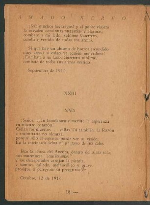 XXIII - Spes