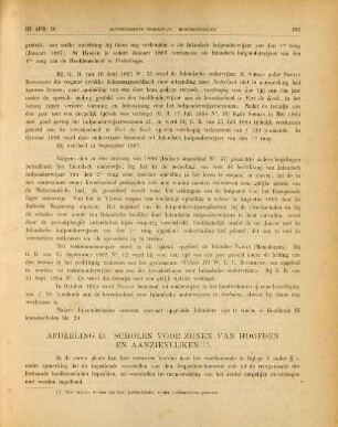 Afdeeling D. Scholen voor zonen van hoofden en aanzienlijke