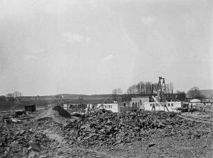 Bau einer Eisenbahnbrücke am Stichkanal Osnabrück