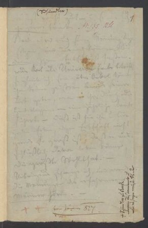 Konversationsheft 132 (22. - etwa 24. Januar 1827)