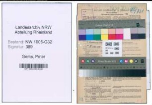 Entnazifizierung Peter Gems , geb. 01.10.1901 (Verw.Beamter)
