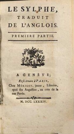Le sylphe : Traduit De L'Anglois, 1
