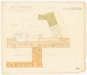 Berufs- und Handelsschule, Cottbus: Grundriss UG 1:200