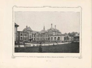 Pavillion der Lungenheilstätte für Männer, Rückseite mit Badeflügel