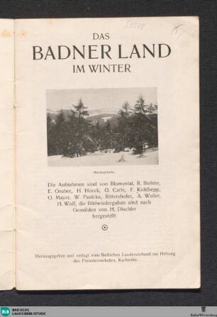 Das Badner Land im Winter
