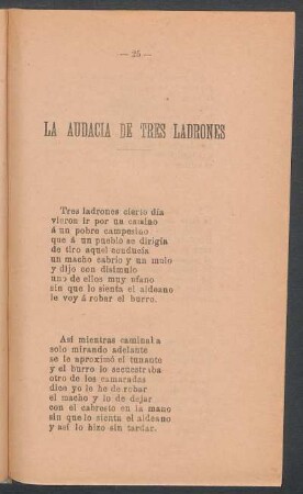 La audacia de tres ladrones