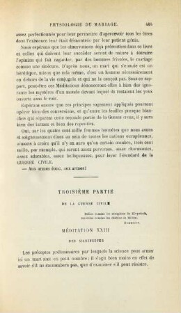 Troisième partie. De la guerre civile