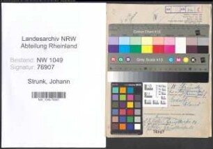 Entnazifizierung Johann Strunk , geb. 14.11.1894 (Wirtschaftspruefer)
