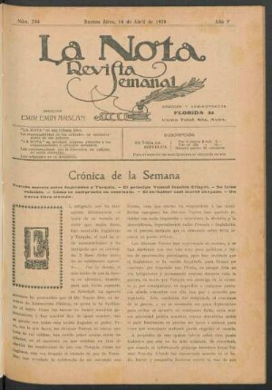 Crónica de la semana