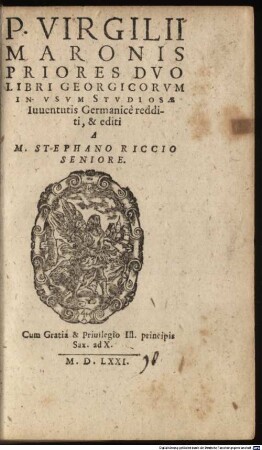 Priores duo Libri Georgicorum