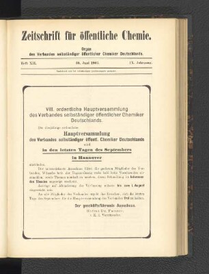 Heft XII. 30. Juni 1903.