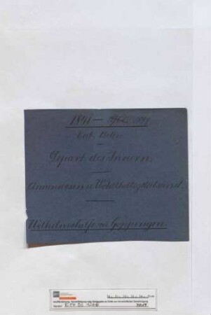 Wilhelmshilfe Göppingen (1841-1899)