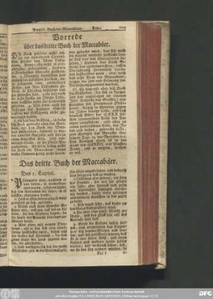 Das dritte Buch der Maccabäer.