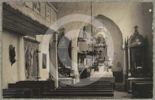 Langhaus und Chor der katholischen Kirche Queitsch