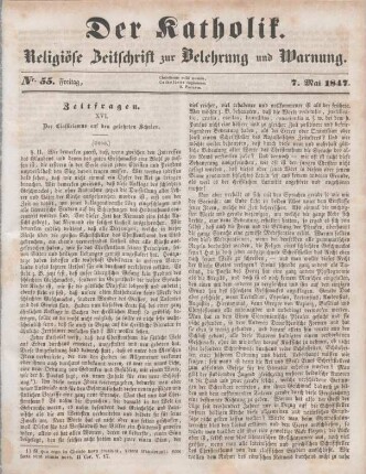 225-226 Zeitfragen : XVI. Der Classicismus auf den gelehrten Schulen (Schluß)