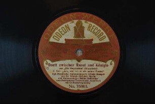 Duett zwischen Raoul und Königin aus "Die Hugenotten" : II. Teil: "Ach, wär' ich so wie andere Frauen" / (Meyerbeer)
