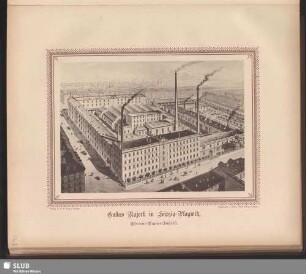 Gustav Najork in Leipzig-Plagwitz, Chromo-Papier-Fabrik