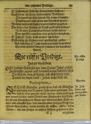 Die eilffte Predigt