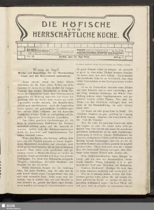 No. 15, 25. Mai 1905