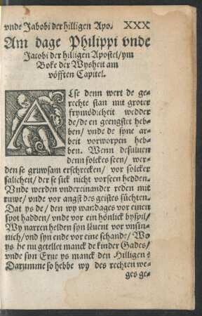 Am dage Philippi unde Jacobi der hilligen Apostel ...