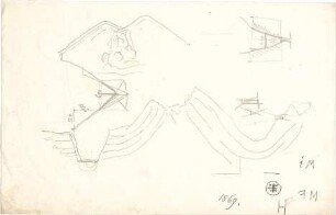 Thiersch, August ; Bauaufnahmen (deutsche Bauernhäuser u.a.) - Grotte (Details)