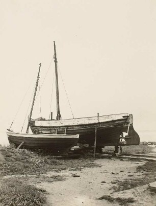Wiek auf Rügen. Fischerboote an Land