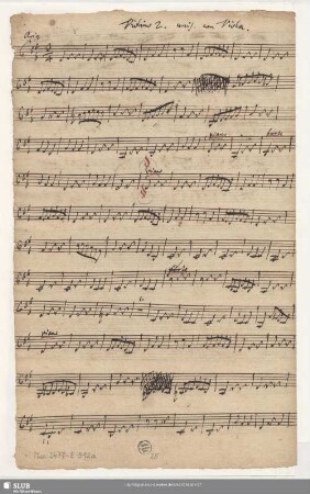 Violino 2. unis[ono]. con Viola.