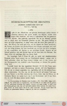 Römisch-ägyptische Bronzen (1901)