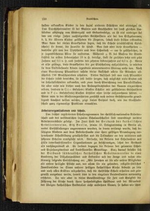 Arbeiterorganisationen und Schule