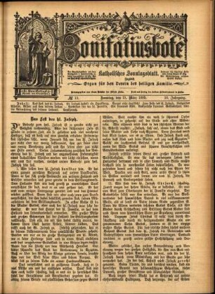 Ausgabe vom Sonntag, den 19. März 1899.