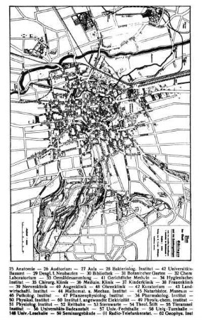 Plan der Stadt Göttingen