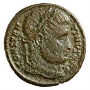 Münze, Follis, Aes 3, 324 - 325 n. Chr.