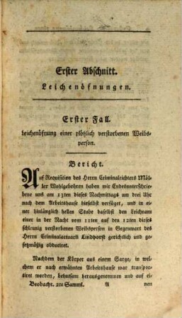 Aufsätze und Beobachtungen aus der gerichtlichen Arzeneywissenschaft. 2. 1784