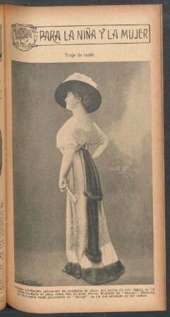 Traje de tarde - [Fotografía] : Para la niña y la mujer