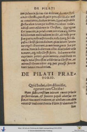 De Pilati Praetorio