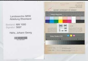 Entnazifizierung Johann Georg Hehs, geb. 28.07.1889 (Postoberinspektor)
