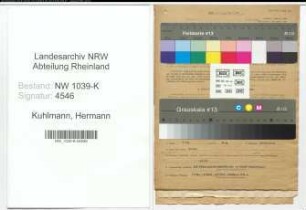Entnazifizierung Hermann Kuhlmann , geb. 23.02.1902 (Beamter)