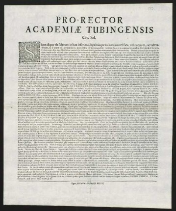 Pro-Rector Academiae Tubingensis Civ. Sal.