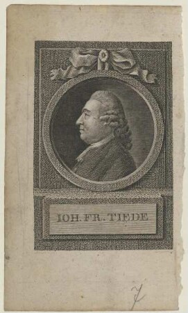 Bildnis des Johann Friedrich Tiede